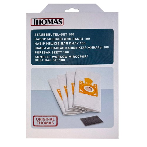 787230 Worki + Filtry Dust Bag Set 100 Thomas CROOSER 787252 zestaw worków do odkurzacza z filtrem oryginalne niemieckie oryginal w kartonie