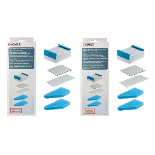 2x 787276 ZESTAW W OPAKOWANIU odkurzacza wodnego thomas pet&family multiclean x10 allergy&family amfibia dry box pro animal 4ll perfect air allergy feel fresh