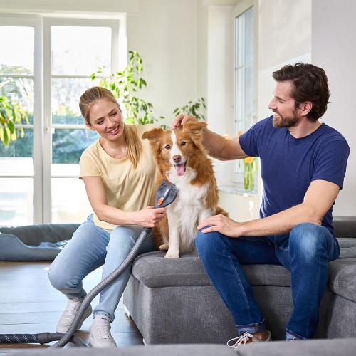 Szczotka do sierści psa i kota do odkurzacza – Pet Grooming SET Thomas 787279 długi wąż usuwanie siersci psa i kota