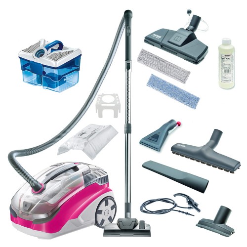 Odkurzacz wodny piorący Allergy&Family Thomas różowy hepa13 dla alerkiow skuteczny przy alergii z opcja mycia podlogi skutecznesprzatanie