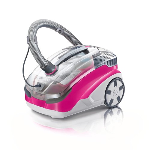 Odkurzacz wodny piorący Allergy&Family Thoma różowy hepa13 plus turboszczotka i spruhex do prania dla alergików z filtrem wodnym mocny silnik duza moc ssania