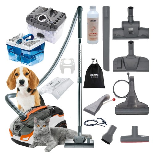 Mocny odkurzacz do siersci psa i kota odkurzacz pioracy wodny thomas pies kot pranie