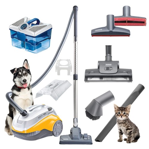 Perfect Air Animal Pure Thomas Odkurzacz z turboszczotką do siersci psa i kota skutecznie usuwa siersc i zapach mocny silnik duzy zasieg z filtrem wodnym i ssawka do siersci do mebli z workiem