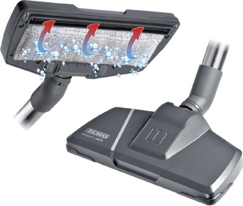 DRY BOX Amfibia Odkurzacz THOMAS Cycloon Hybrid wodny piorący z funkcją mycia podłogi mopowania z filtrem wodnym dla alergika alergików hepa13  filtr cyklonowy niebieski w odkurzaczu aqua stealth