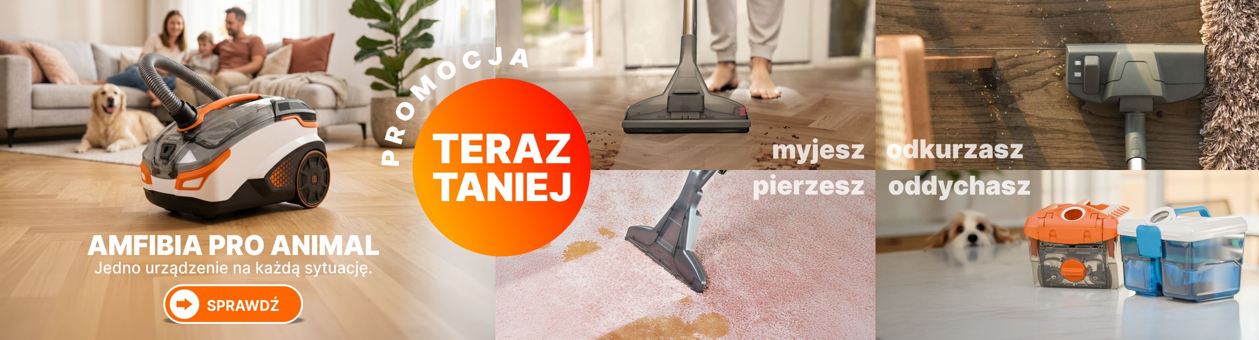 Amfibia Pro Animal Odkurzacz THOMAS wodny piorący